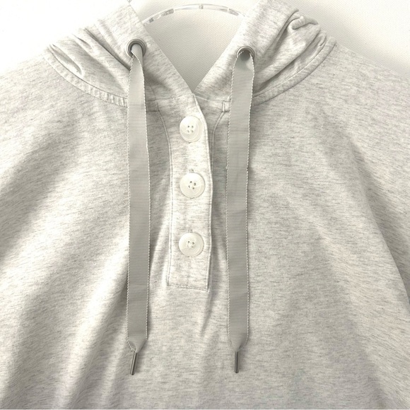 Coolibar LumaLeo Henley Hoodie Sweatshirt Top Sun Protect Gray BlueSize Large - Picture 6 of 15